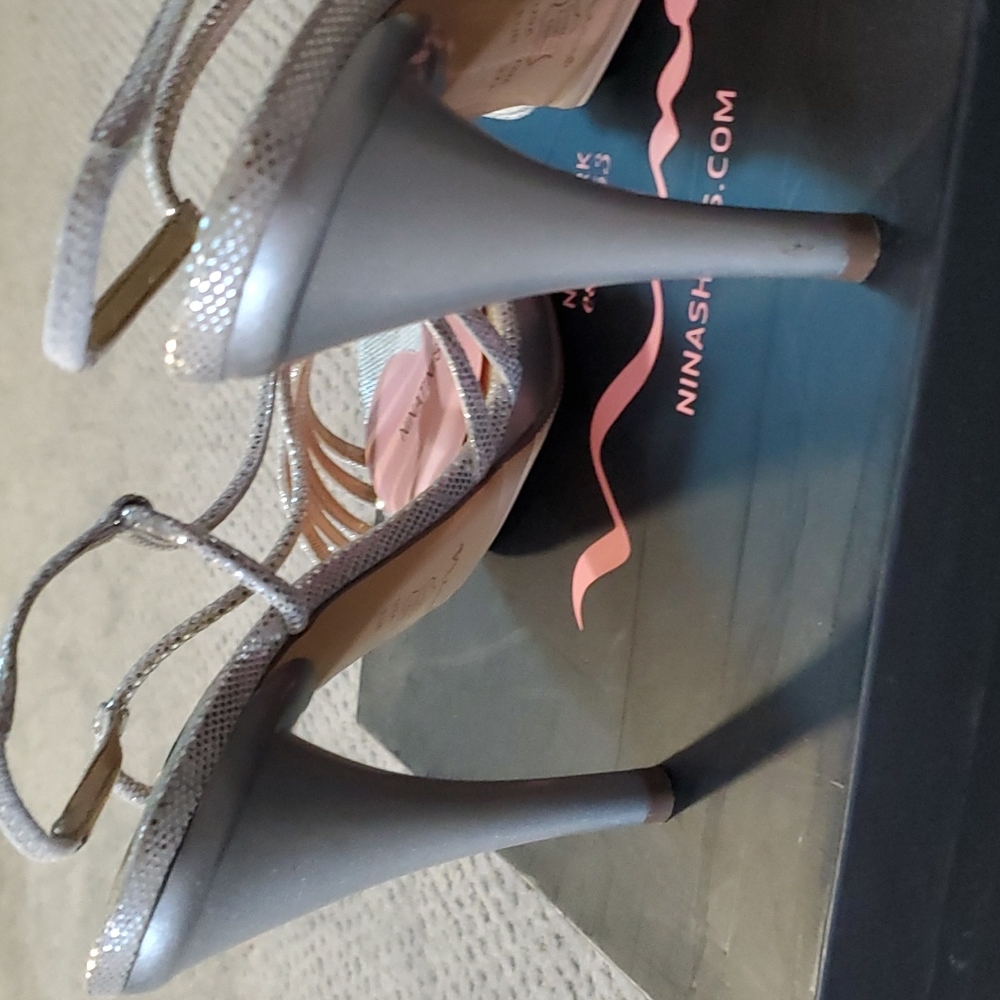 Silver High Heels - image 3